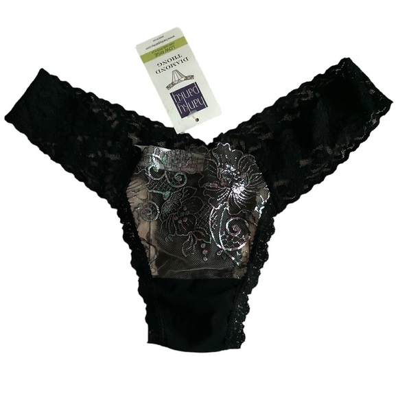Hanky Panky limited edition Diamond Rise (low rise) thongs set of 2 New w/ tags - Picture 2 of 13
